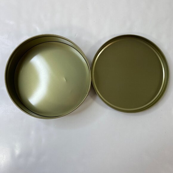 Set Of 3 Vintage Christmas-Themed Metal Tins Festive Poinsettia Polka Dot Design - Picture 4 of 13